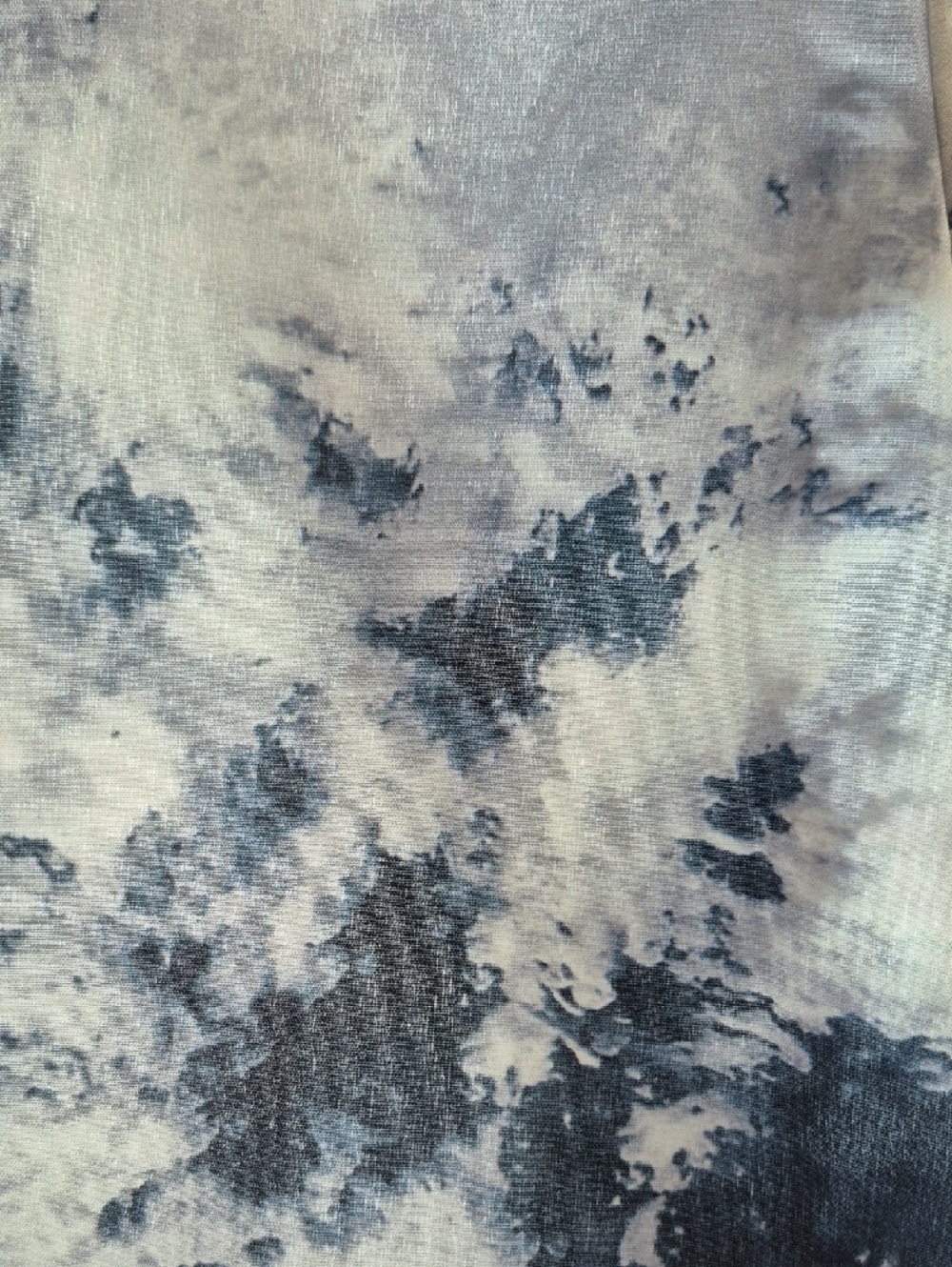 2XL Women's Tie-Dye Lightweight Long Blazer Jacket - Blue/Gray/White - Picture 3 of 12